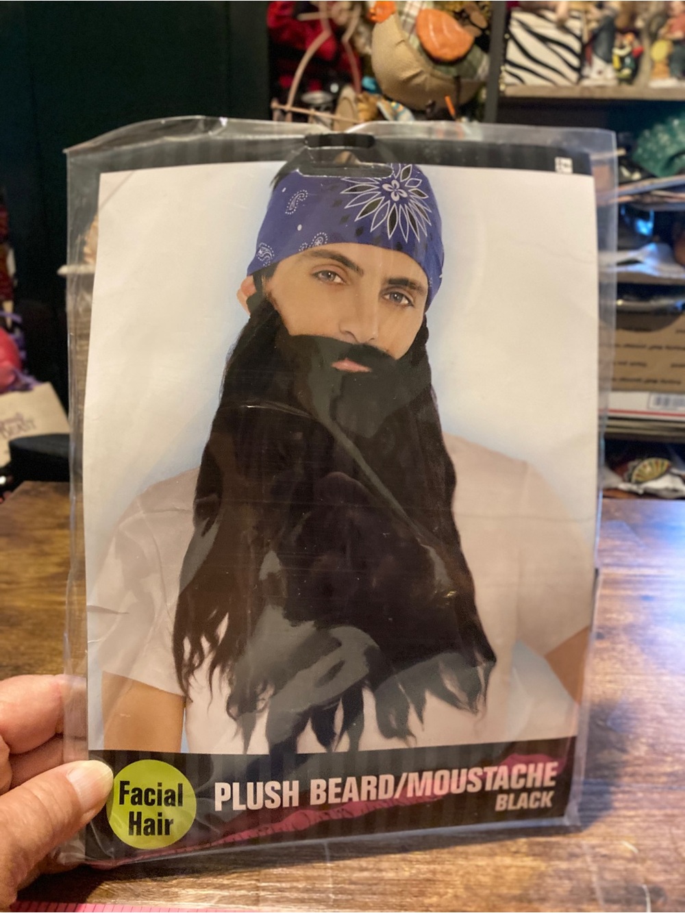 Costumes USA plush beard and moustache